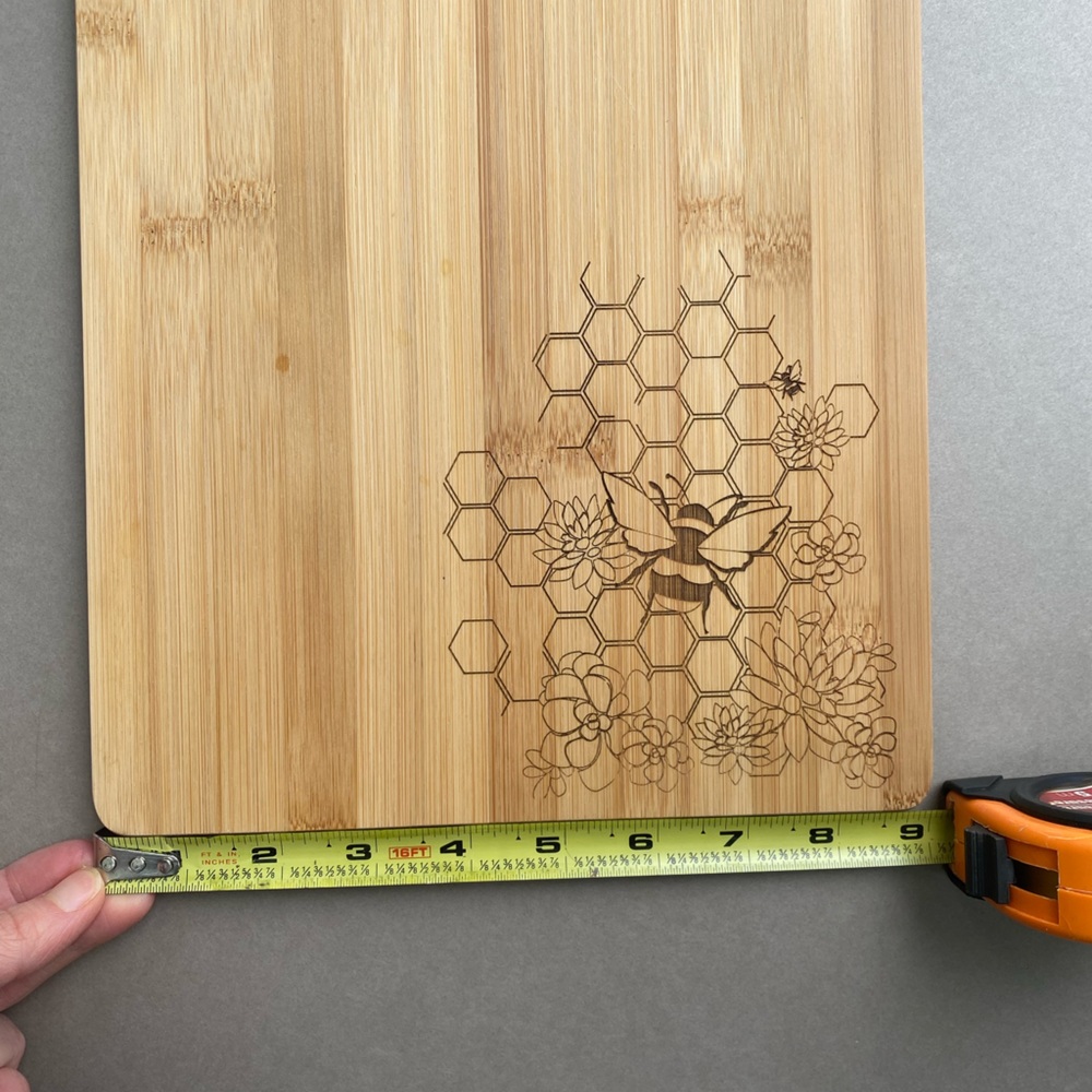 Honey Bee Comb Cutting Bamboo Board Design summer spring kitchen NEW - Picture 5 of 6